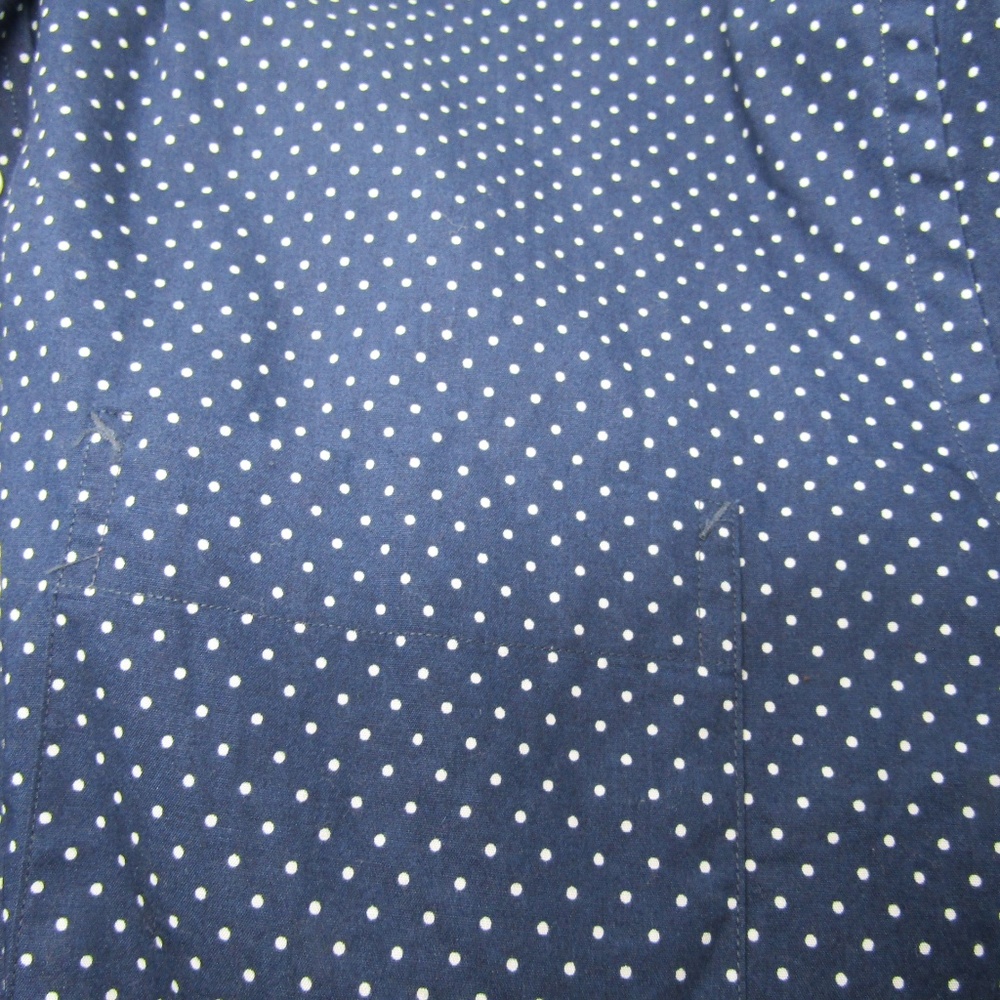 Tommy Hilfiger White Blue Dot Shirt Sz 16 1/2 - Picture 7 of 7